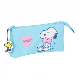 PORTATODO TRIPLE SNOOPY "LOVE"