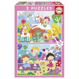 PUZZLE 2X48 MUNDO FANTASIA