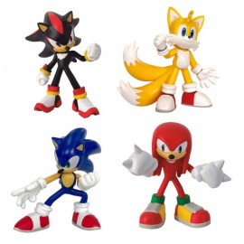 SET 4 FIGURAS SONIC THE...
