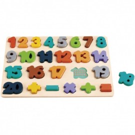 PUZZLE NUMEROS MADERA