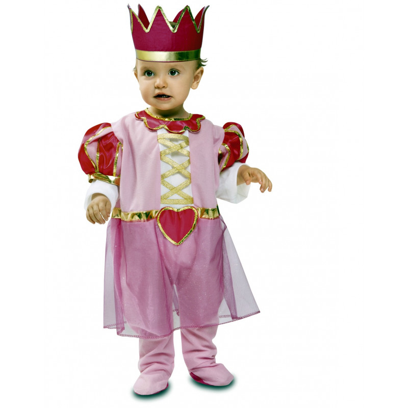 DISFRAZ PRINCESA ROSA BEBE 7-12 MESES