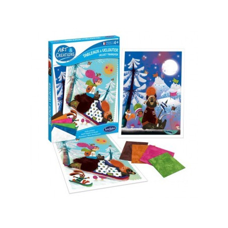 AC TABLEROS CON PAPEL DE TERCIOPELO OSOS FELICES