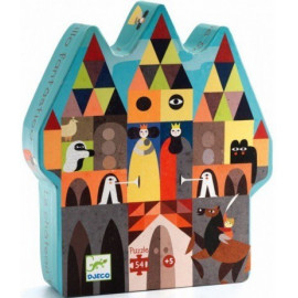 PUZZLE SILUETA EL CASTILLO FANTASTICO 54 PIEZAS