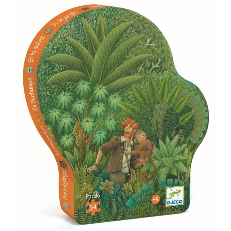 PUZZLE SILUETA EN LA SELVA 54 PIEZAS