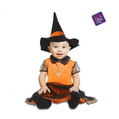 DISFRAZ BRUJITA NARANJA 0-6 MESES