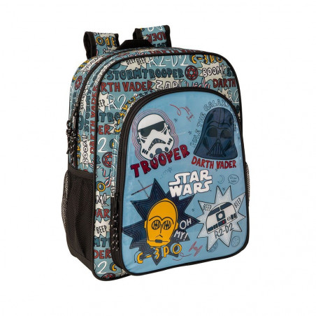 MOCHILA JUNIOR ADAPTABLE CARRO STAR WARS