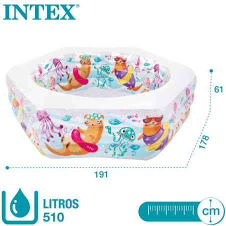 PISCINA HINCHABLE ACUARIO 191X178X61
